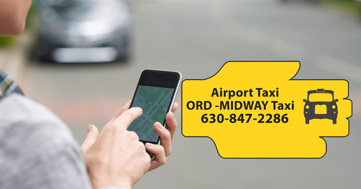 Book a Taxi Pecatonica to Chicago O'Hare & Midway Airport Taxi @ 630-847-2286